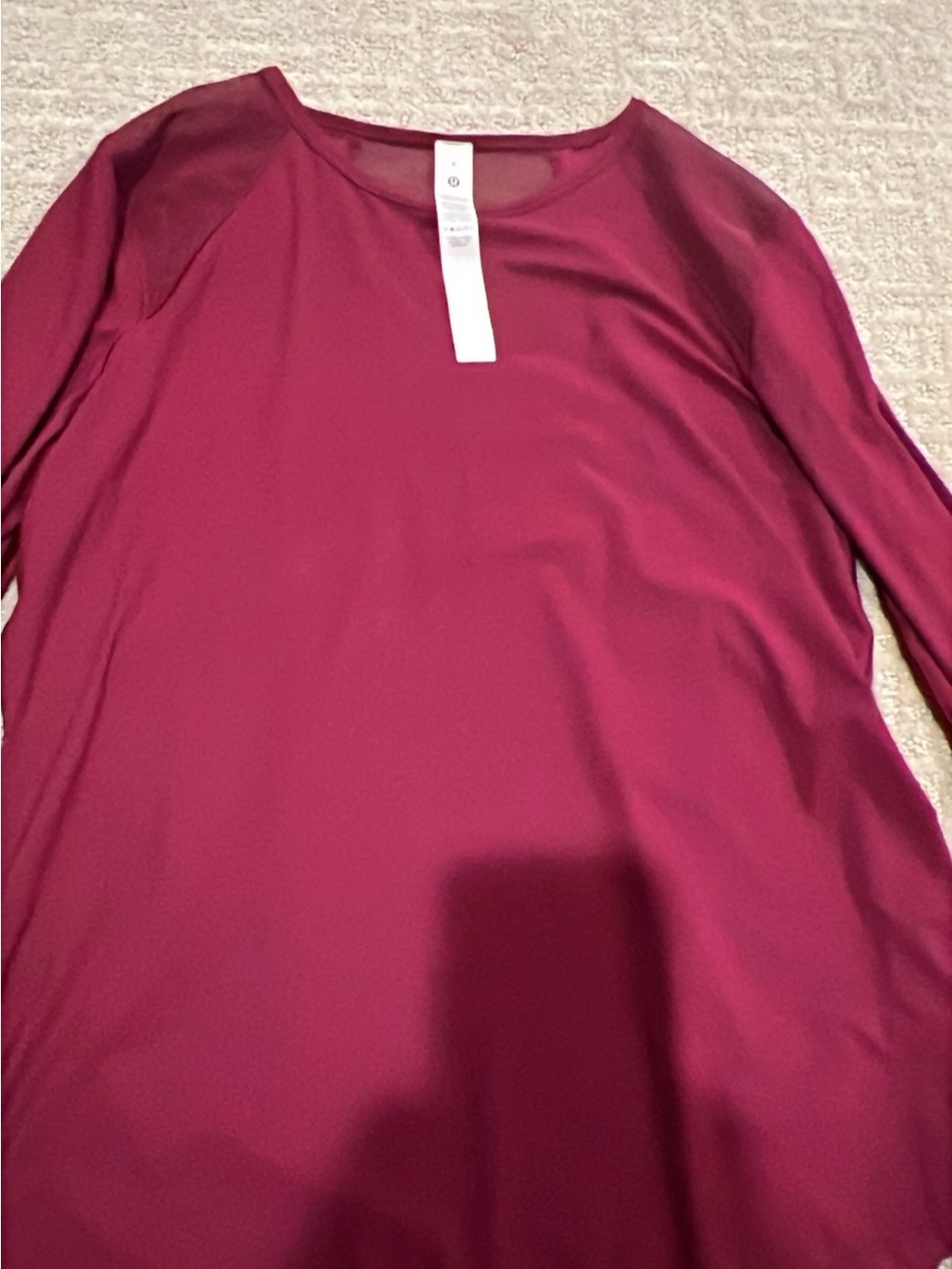 lululemon athletica Long-Sleeve Scoop Neck Top - Wine